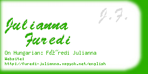 julianna furedi business card